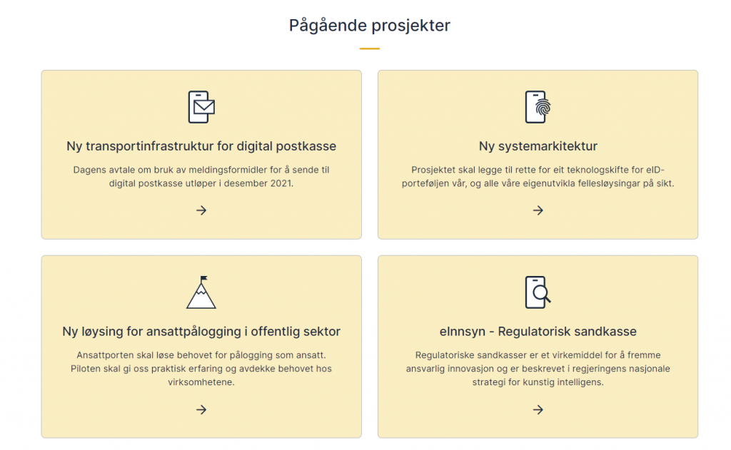 Bilde av prosjektsidene