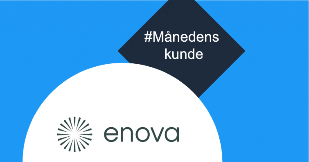 Enova logo med Månedens kunde