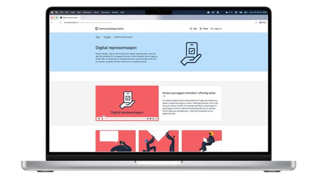 Illustrasjon Digital representasjon