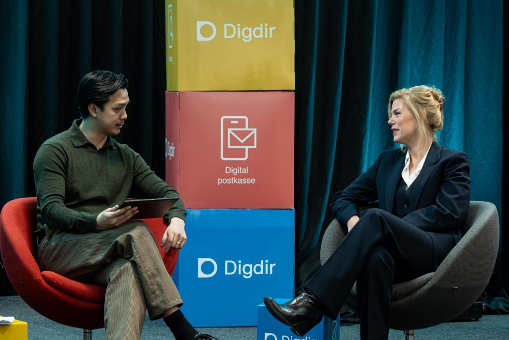 Fra studio under Brukerrådet 2025, samtale med Jette Christensen