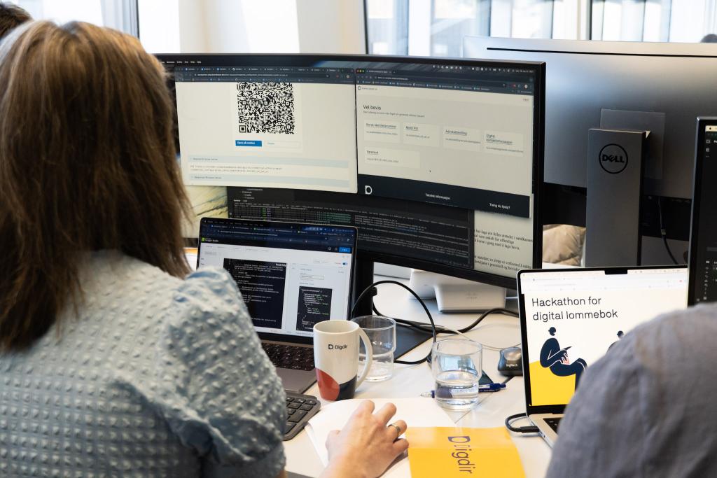 Fra arbeidet under hackathon om Digital lommebok