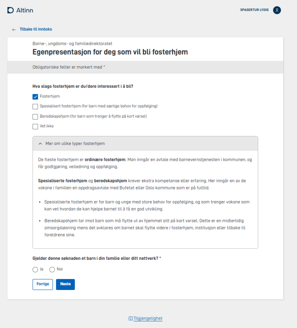 Nye skjemaer i Altinn Studio som Bufdir viser til. 