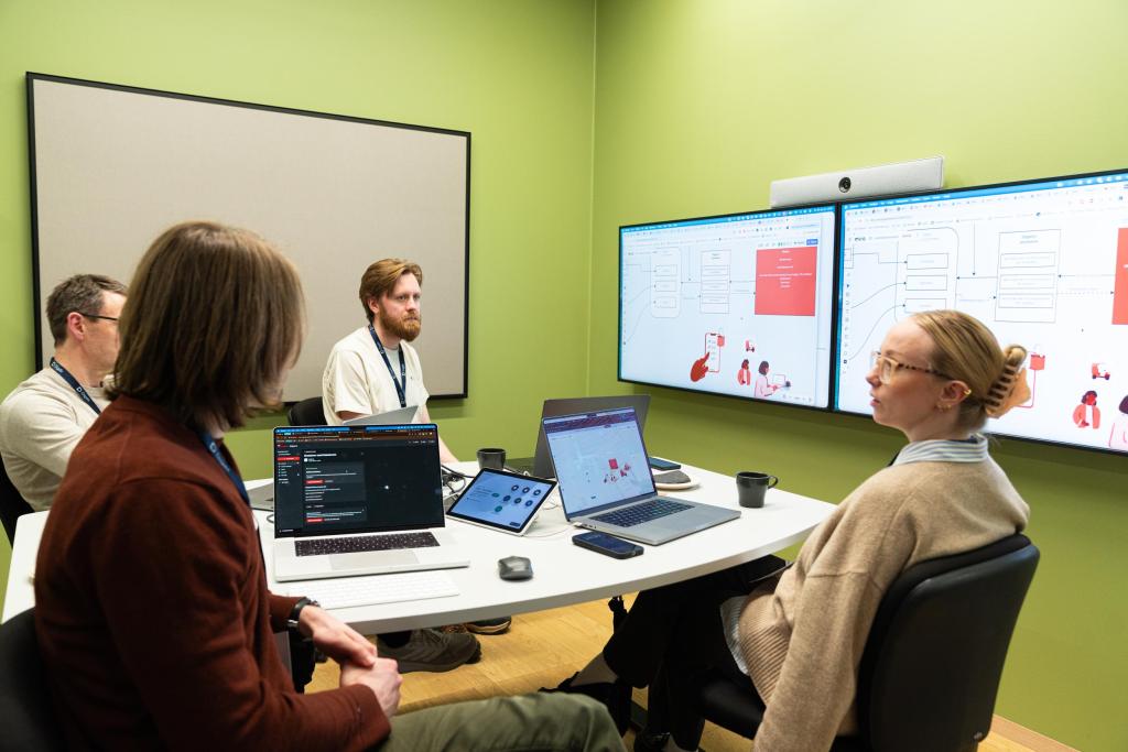 Deltakere på hackathon