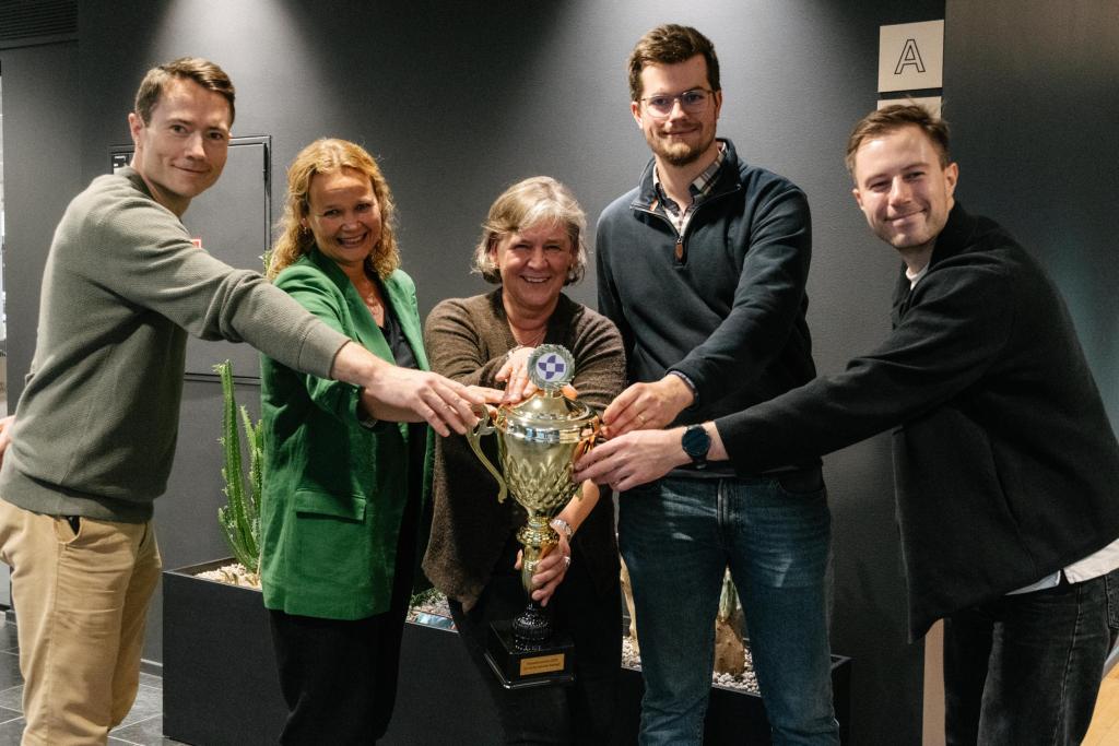 Gruppebilder av vinnere